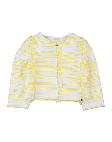 MISS GRANT Blazer Yellow 66% Polyester, 23% Cotton, 9% Polyamide, 2% Metal