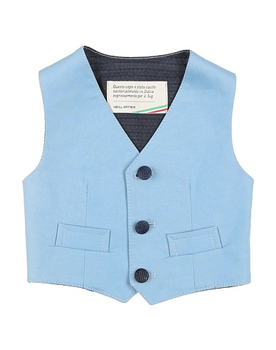 NEILL KATTER Panciotto Celeste 97% Cotone, 3% Elastan