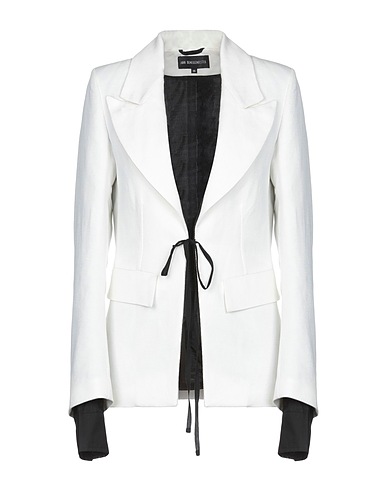 ANN DEMEULEMEESTER Blazer White 63% Linen, 37% Cotton