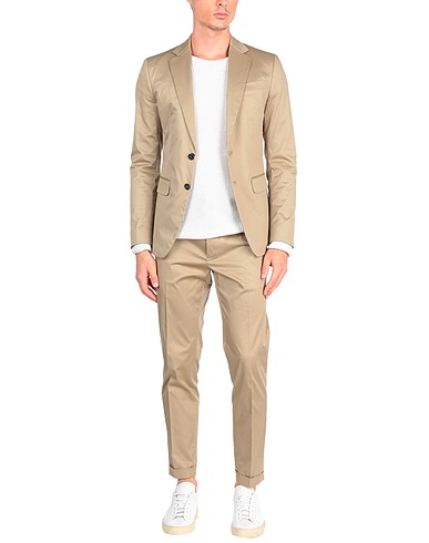 DSQUARED2 Suits Beige 97% Cotton, 3% Elastane