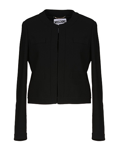 MOSCHINO Blazer Black 64% Triacetate, 36% Polyester