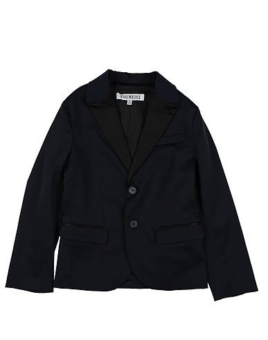 BIKKEMBERGS Blazer Midnight blue 54% Polyester, 42% Cotton, 4% Elastane