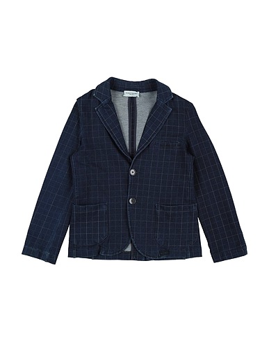 PAOLO PECORA Blazer Midnight blue 96% Cotton, 4% Elastane