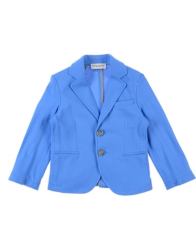 PAOLO PECORA Blazer Pastel blue 95% Cotton, 5% Elastane