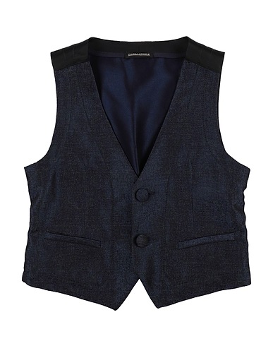 TAGLIATORE Waistcoat Midnight blue 65% Acetate, 35% Wool, Silk