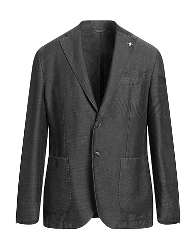 L.B.M. 1911 Blazer Black 60% Linen, 40% Cotton