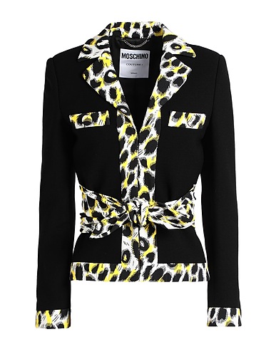 MOSCHINO Blazer Black 64% Wool, 33% Rayon, 3% Other Fibres