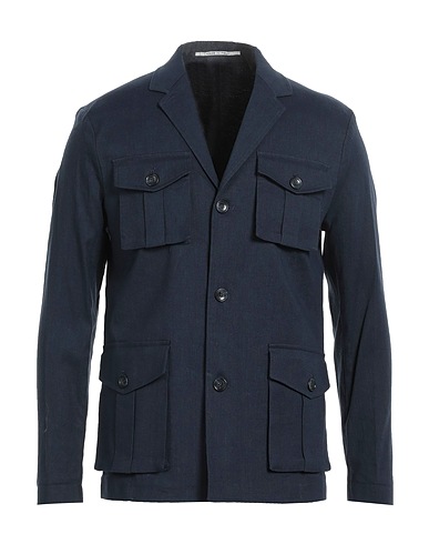 EXIBIT Blazer Midnight blue 50% Linen, 49% Cotton, 1% Elastane