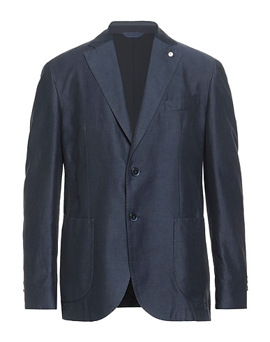 L.B.M. 1911 Blazer Midnight blue 65% Cotton, 30% Linen, 5% Mohair wool 