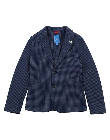 FAY Blazer Midnight blue 52% Polyester, 44% Cotton, 3% Polyamide, 1% Elastane