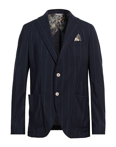 MANUEL RITZ Blazer Midnight blue 97% Virgin Wool, 2% Polyamide, 1% Elastane