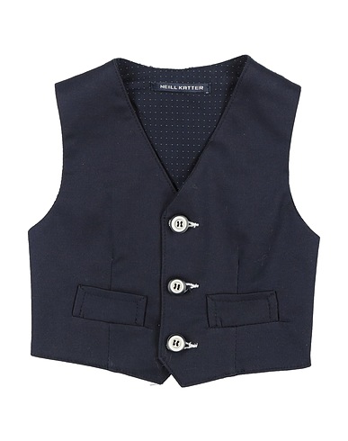 NEILL KATTER Suit vest Midnight blue 97% Cotton, 3% Elastane