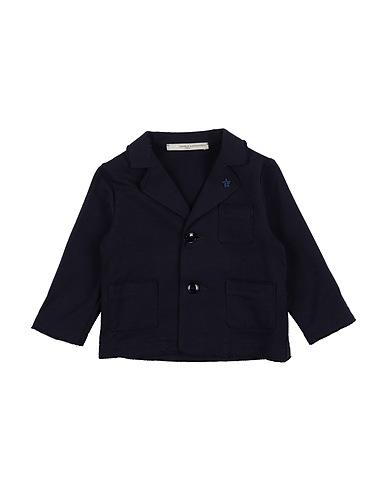 DANIELE ALESSANDRINI Blazer Midnight blue 96% Cotton, 4% Elastane