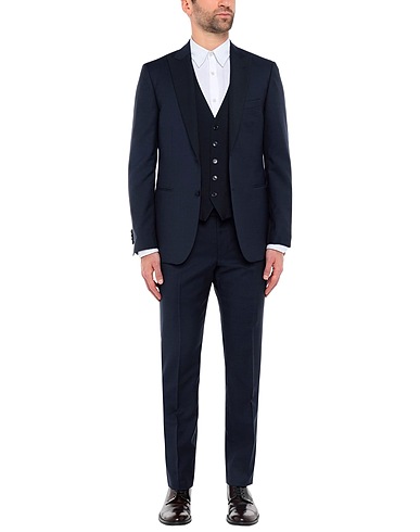 LARDINI Suits Midnight blue 70% Wool, 20% Mohair wool , 10% Silk