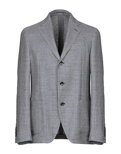 LARDINI Blazer Midnight blue 50% Wool, 50% Linen