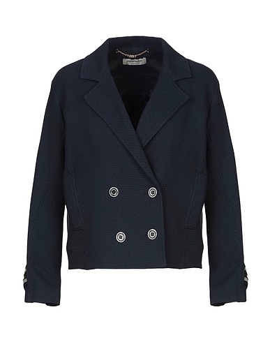ANGELO MARANI Blazer Midnight blue 75% Acetate, 25% Elastane, Cotton