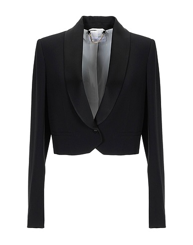 PATRIZIA PEPE Blazer Black 70% Acetate, 30% Viscose