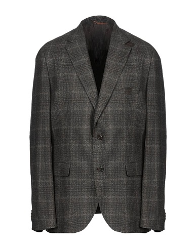 BOSS HUGO BOSS Blazer Dark brown 53% Virgin Wool, 34% Viscose, 13% Polyamide, Polyester, Polyurethane