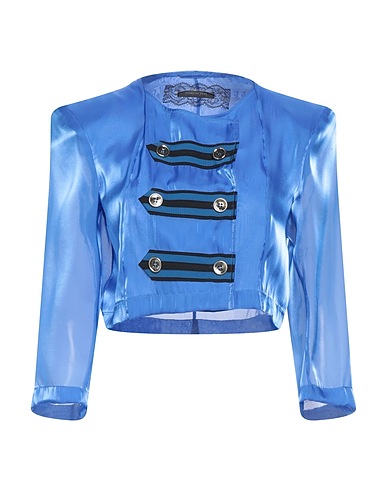 PATRIZIA PEPE SERA Giacca Blu china 100% Poliestere, Cotone, Viscosa
