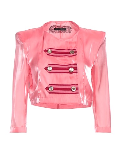 PATRIZIA PEPE SERA Blazer Pink 100% Polyester, Cotton, Viscose