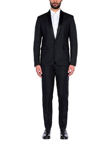 DSQUARED2 Suits Black 65% Virgin Wool, 35% Silk