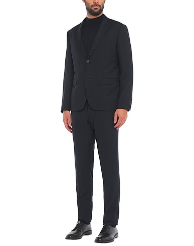 DOMENICO TAGLIENTE Suits Midnight blue 65% Polyester, 35% Viscose