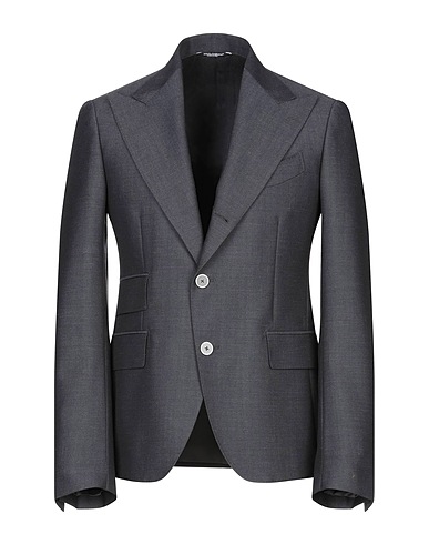DOLCE&GABBANA Blazer Charcoal 65% Wool, 30% Mohair wool , 3% Polyester, 2% Silk