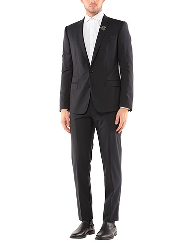 DOLCE&GABBANA Suits Midnight blue 97% Virgin Wool, 3% Elastane