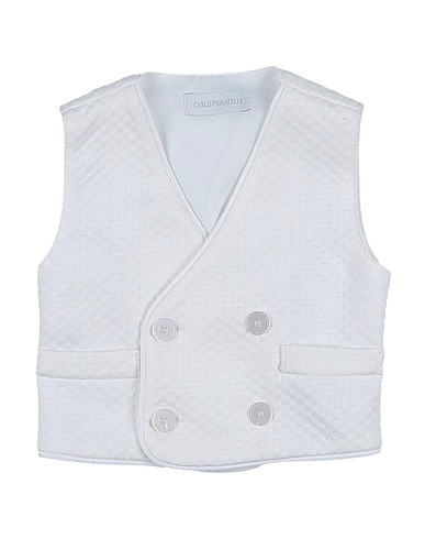 CARLO PIGNATELLI Anzugweste Weiß 95% Polyester, 5% Elastan