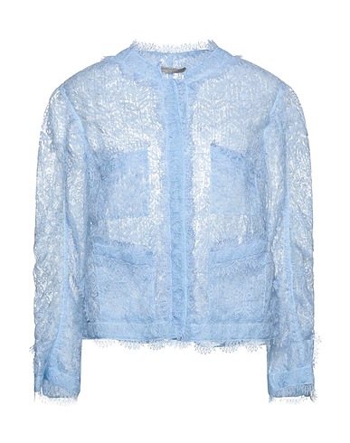 ERMANNO SCERVINO Jacket Sky blue 60% Polyester, 40% Polyamide