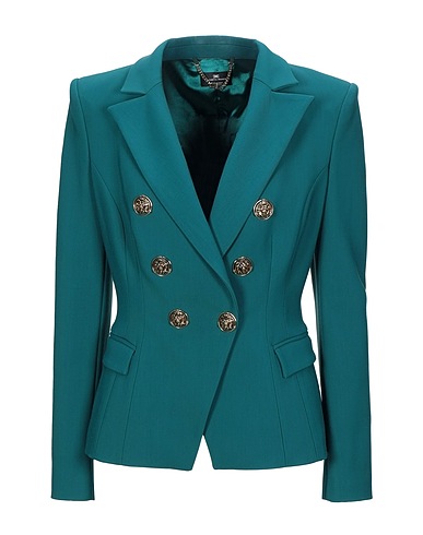 ELISABETTA FRANCHI Blazer Deep teal 96% Viscose, 4% Elastane