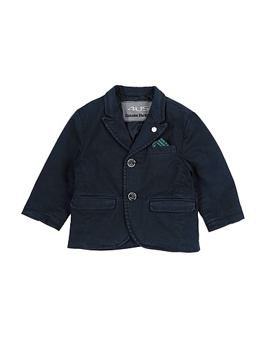 PACIOTTI 4US Blazer Midnight blue 97% Cotton, 3% Elastane