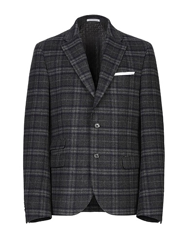 GREY DANIELE ALESSANDRINI Blazer Lead 70% Wool, 30% Polyester