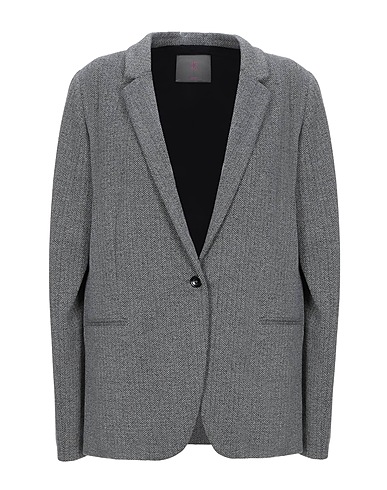 19.70 NINETEEN SEVENTY Giacca Grigio 76% Poliestere, 16% Cotone, 6% Poliammide, 2% Elastan