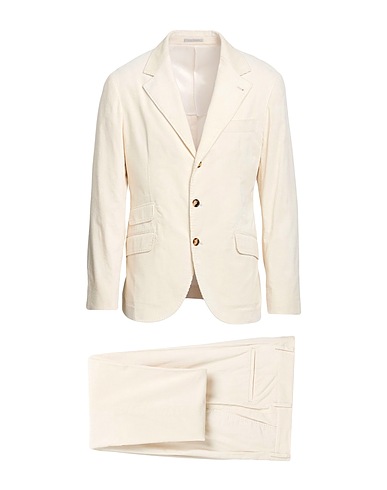 BRUNELLO CUCINELLI Suits Ivory 100% Cotton