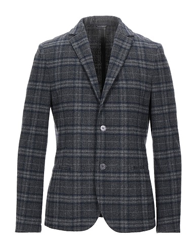 GREY DANIELE ALESSANDRINI Blazer Lead 70% Wool, 30% Polyester