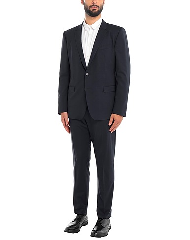 DOLCE&GABBANA Suits Midnight blue 98% Virgin Wool, 2% Elastane