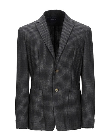 TONELLO Blazer Black 94% Virgin Wool, 3% Polyamide, 3% Elastane