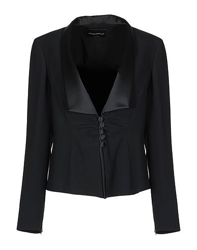 EMPORIO ARMANI Blazer Black 66% Viscose, 34% Silk