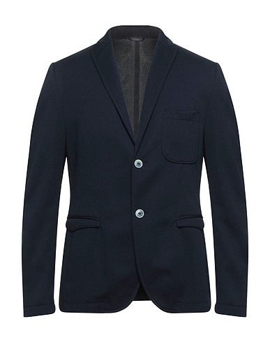 GREY DANIELE ALESSANDRINI Blazer Midnight blue 95% Polyester, 5% Elastane