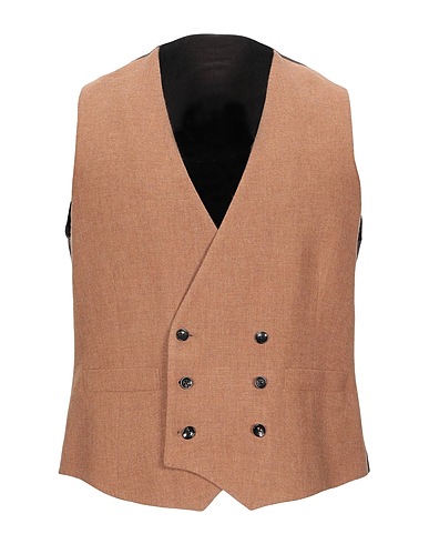 LARDINI Panciotto Cammello 100% Lana