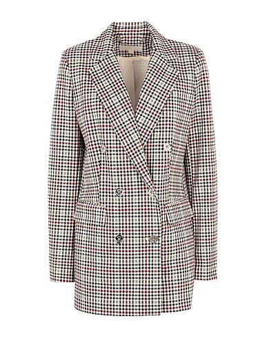 MICHAEL MICHAEL KORS Blazer DB LONGER BLAZER
 Ivory 62% Polyester, 33% Viscose, 5% Elastane