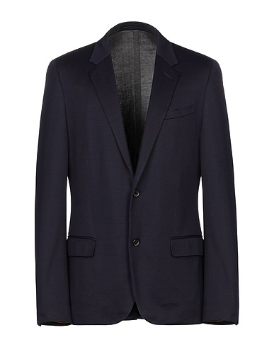 LANVIN Blazer Midnight blue 92% Cotton, 8% Polyamide