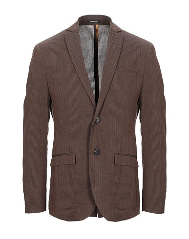 OFFICINA 36 Blazers Dunkelbraun 50% Leinen, 50% Baumwolle