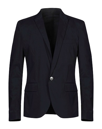 BALMAIN Blazer Midnight blue 70% Cotton, 30% Polyester