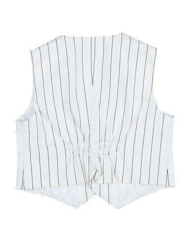 Shop Il Gufo Newborn Boy Tailored Vest White Size 3 Cotton, Polyester, Elastane