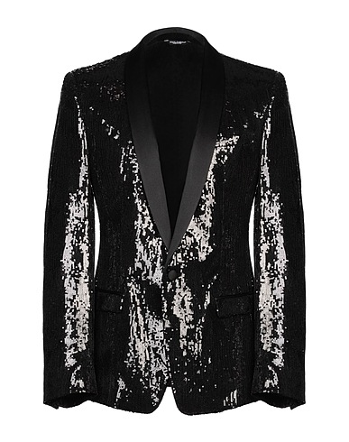 DOLCE&GABBANA Blazer Black 92% Polyester, 8% Silk