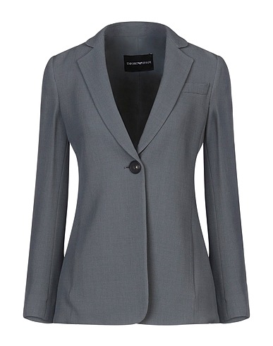 EMPORIO ARMANI Blazer Grey 52% Viscose, 45% Virgin Wool, 3% Elastane, Polyester