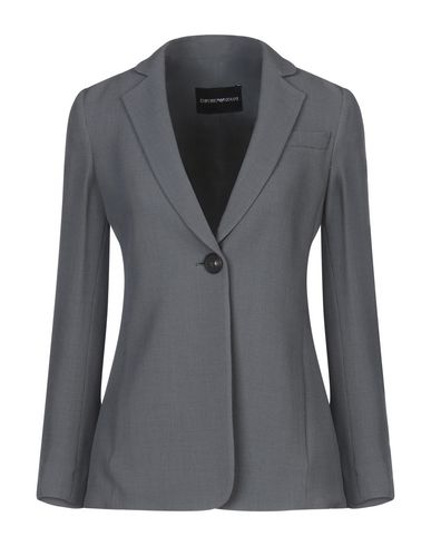 EMPORIO ARMANI EMPORIO ARMANI WOMAN BLAZER GREY SIZE 10 VISCOSE, VIRGIN WOOL, ELASTANE, POLYESTER 49527045FW 1