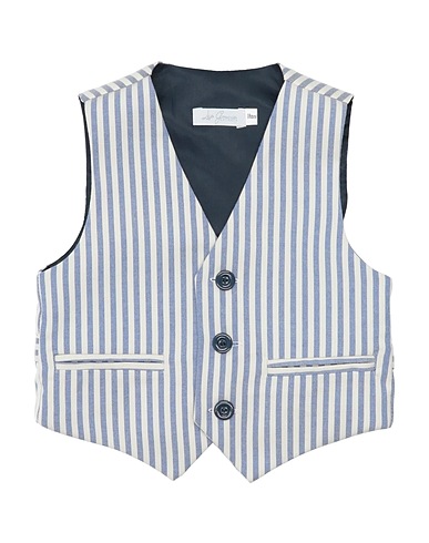 LES GAMINS Waistcoat Blue 55% Polyester, 45% Viscose